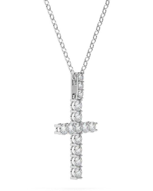 Diamond Select Cuts Metallic 14K 4.50 Ct. Tw. Diamond Pendant Necklace