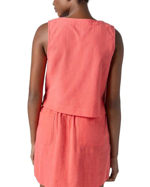 Lilla P Pink Cross Front Top