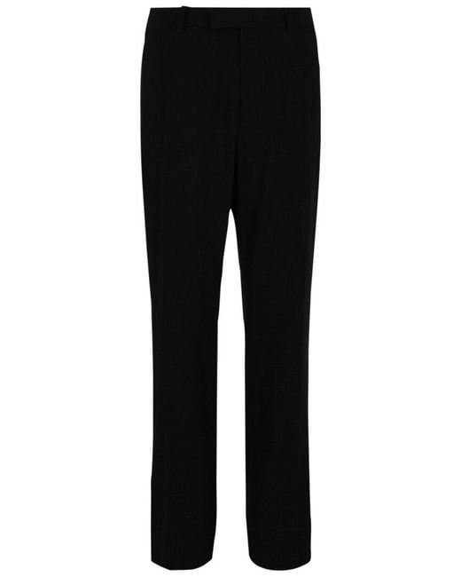 Ferragamo Black Mid-Rise Trouser Pant for men