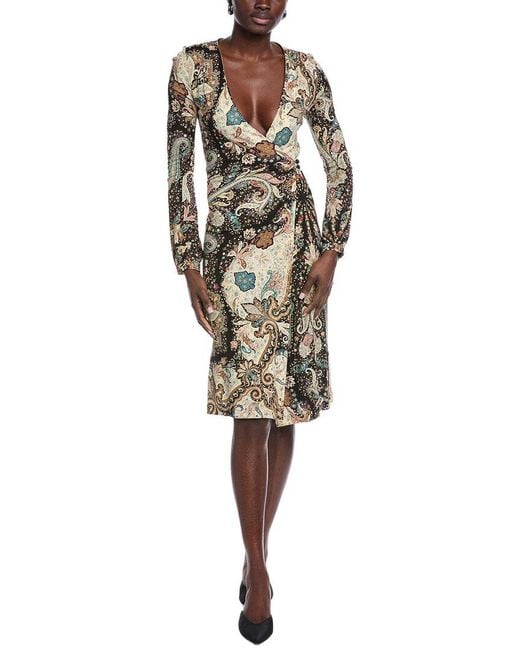 Etro Black Wrap Dress