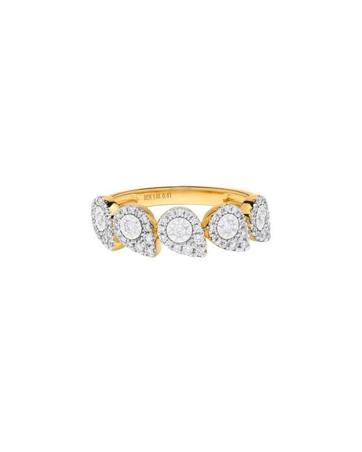 H.J. Namdar White 14K Two-Tone 0.40 Ct. Tw. Diamond Stackable Ring
