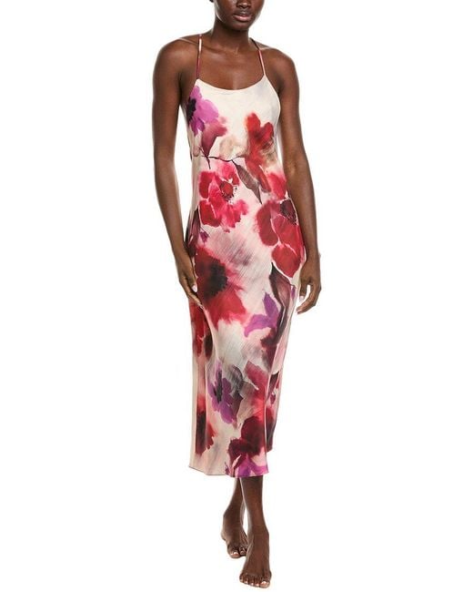 Natori Red Mizuki Nightgown