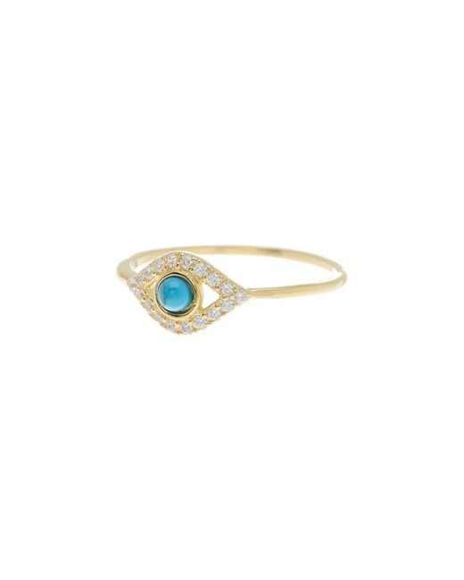 Adornia White 14k Over Silver Crystal Ring