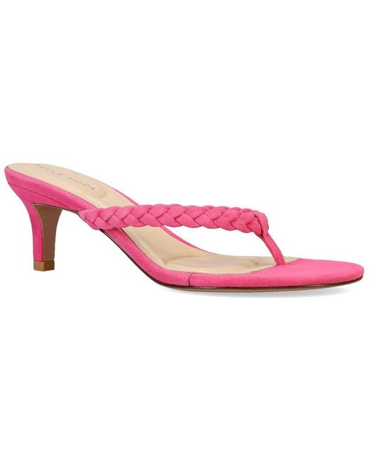 Pelle Moda Pink Earlen Suede Sandal