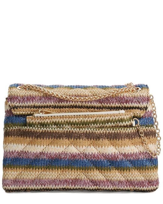 Dune Natural Dellaos Small Quilted Shoulder Bag