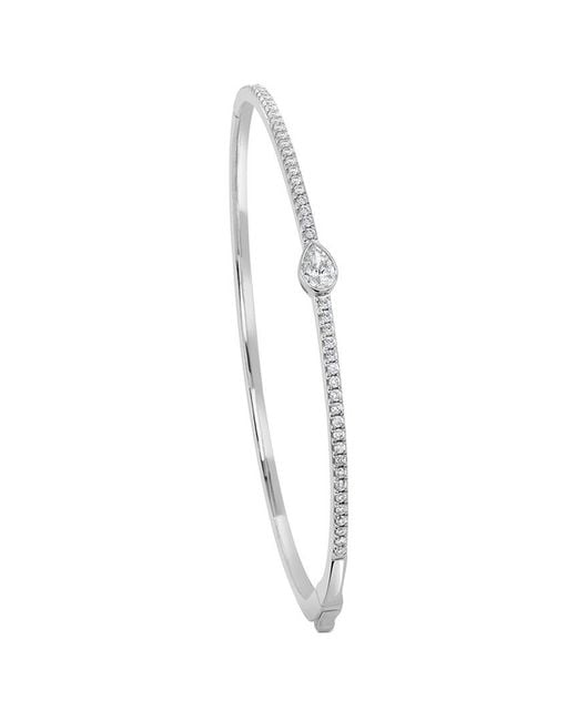 Sabrina Designs White 14k 0.66 Ct. Tw. Diamond Bangle Bracelet