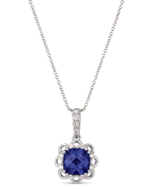 Le Vian Blue 14k 1.47 Ct. Tw. Diamond & Tanzanite Pendant Necklace