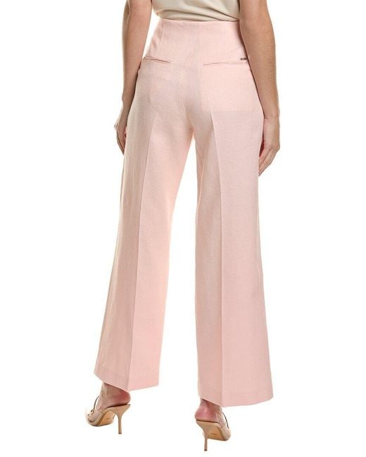 Boss Pink Tapito Linen-blend Pant