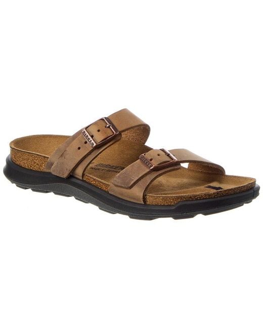 Birkenstock Brown Sierra Narrow Oiled Leather Sandal