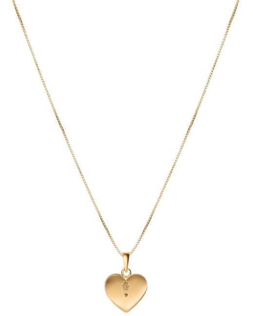 Karma and Luck Metallic Plated Cz Pendant Necklace