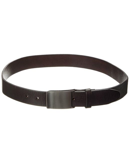 J.McLaughlin Black Distressed Leather Belt for men