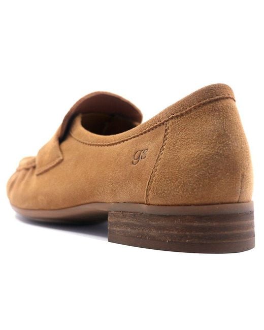 Gentle Souls Brown Crew Suede Loafer