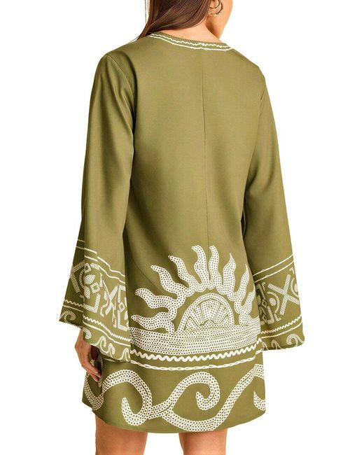 CAMILA BLANCO Green Mini Dress
