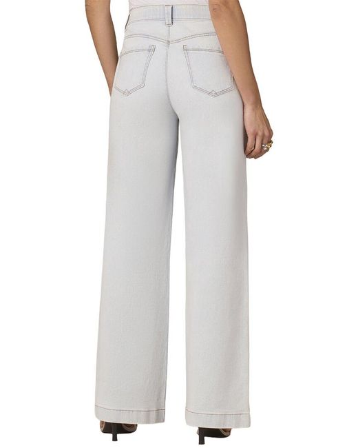 Wit & Wisdom Gray Powder Sam High Rise Wide Leg Jean