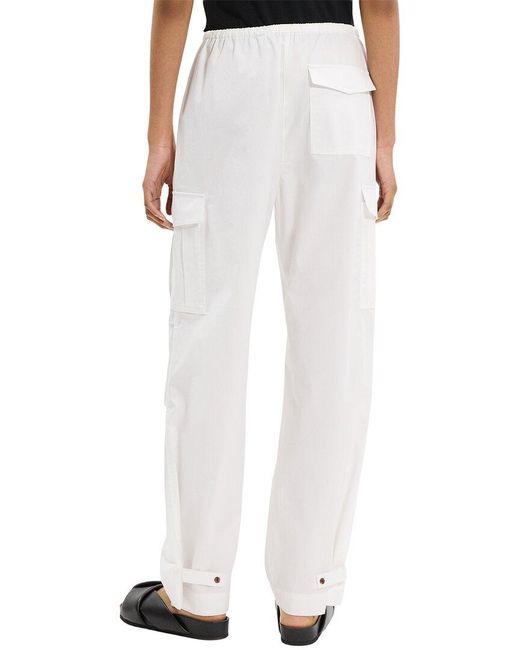 Theory White Cargo Cinch Pant