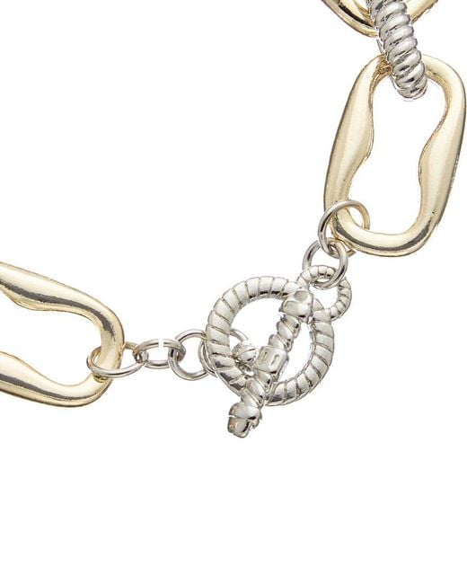 Juvell Metallic 18k Two-tone Plated Bracelet