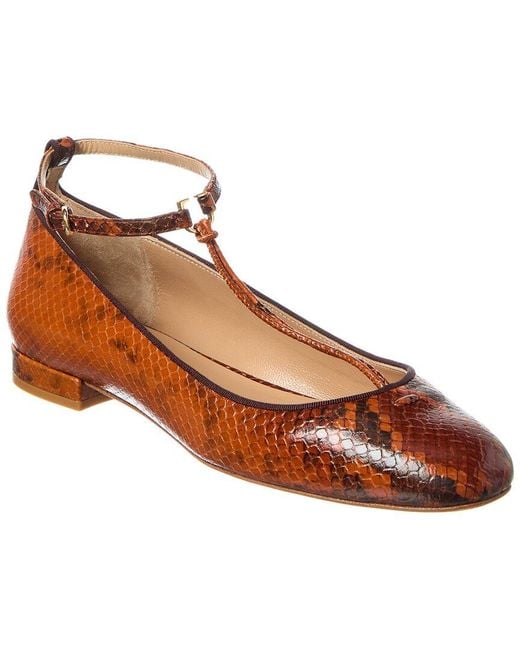 Ulla Johnson Brown Leather Slingback Flat