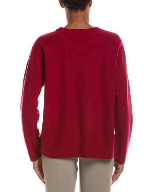 Eileen Fisher Red Wool Sweater