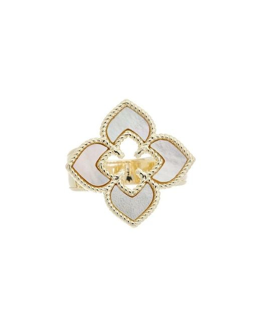 Juvell Metallic 18K Plated Pearl Ring