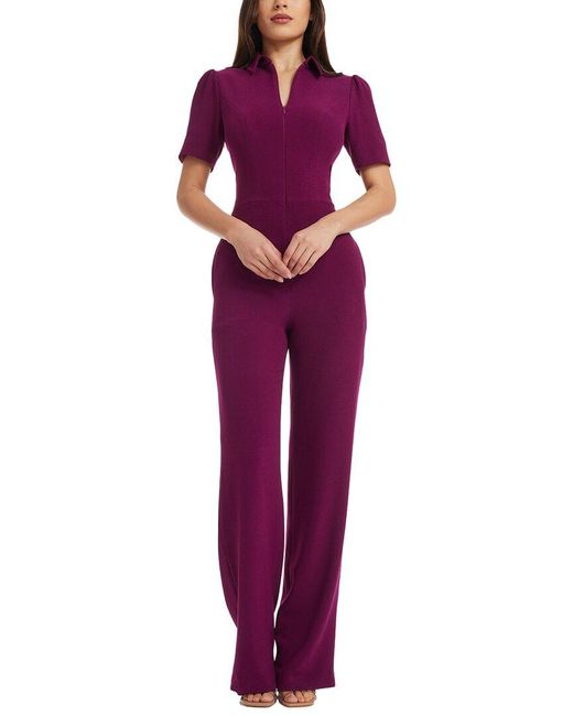 Dress the Population Purple Gloria Jumpsuit