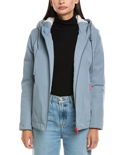 Hunter Blue Blake Short Rain Jacket