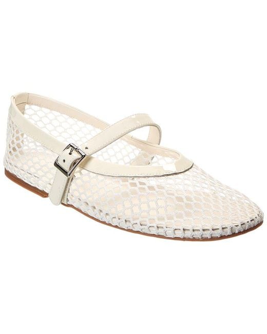 Tony Bianco White Mia Patent Ballet Flat