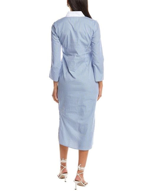 Sail To Sable Blue Midi Dress