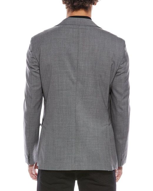 Eleventy Gray Wool & Silk-Blend Jacket for men