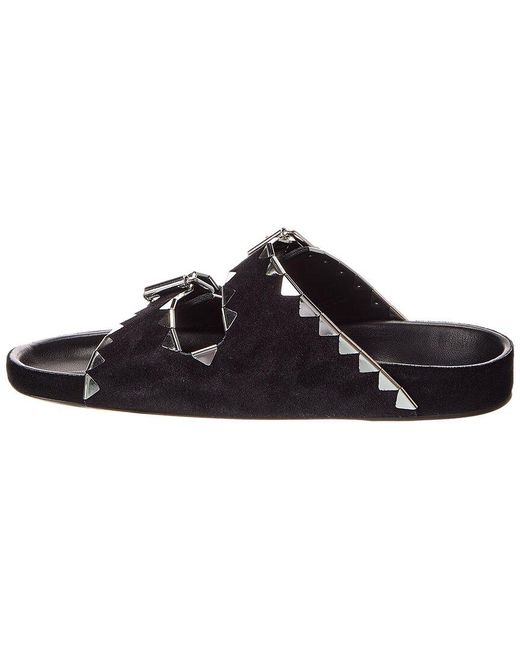 Isabel Marant Black Lennyo Suede Sandal