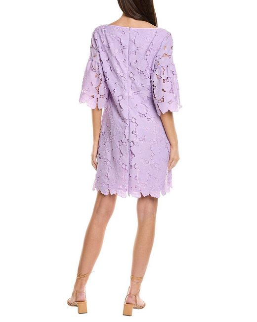 Sara Campbell Purple Gretchen Midi Dress