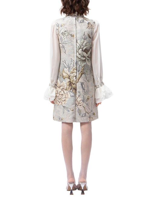 BURRYCO White Long Sleeve Mini Dress