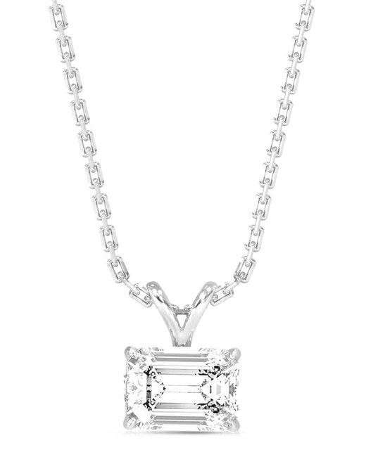 Amairah White 14K 3.00 Ct. Tw. Lab-Grown Diamond Solitaire Pendant Necklace