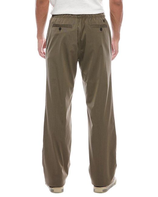 Palm Angels Green Wool-blend Pant for men