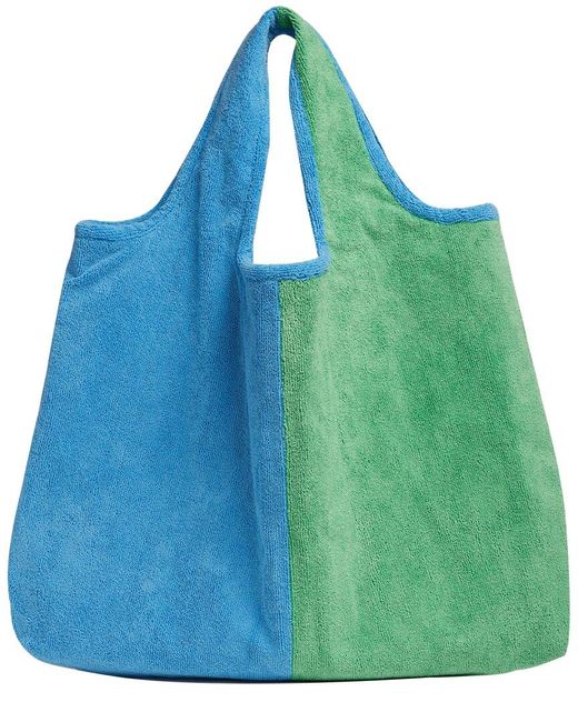 Jocelyn Blue Colorblocked Terry Bag