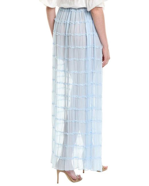 Estellina Blue Maxi Skirt