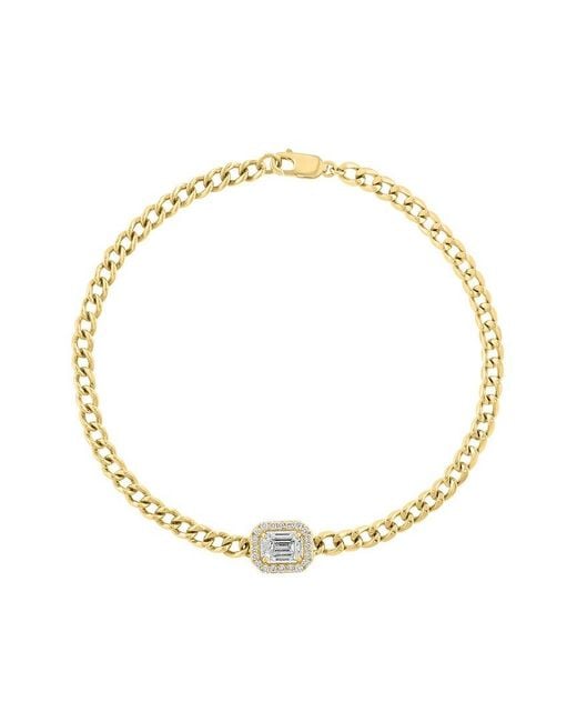 Effy Fine Jewelry Metallic 14K 0.58 Ct. Tw. Lab-Grown Diamond Bracelet