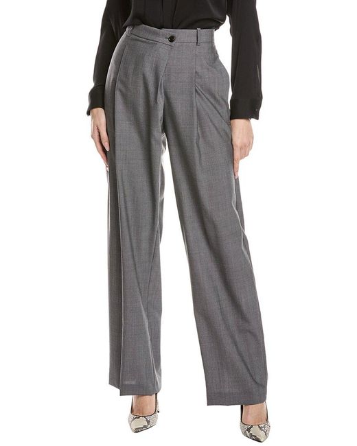 Boss Gray Tenly Wool Trouser