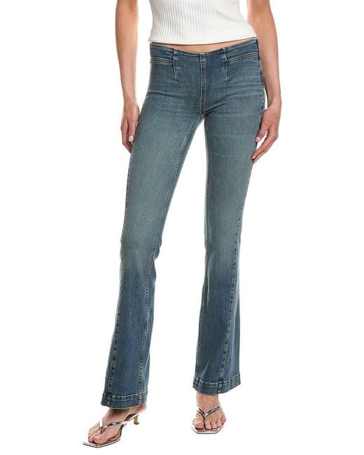 Free People Blue Alamo Low Rise Flare Jean