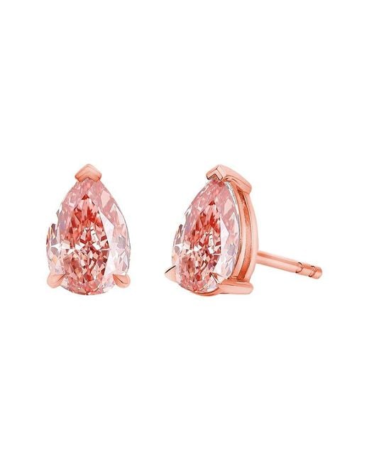 Amairah Pink 14K Rose 2.00 Ct. Tw. Lab-Grown Diamond Stud Earrings