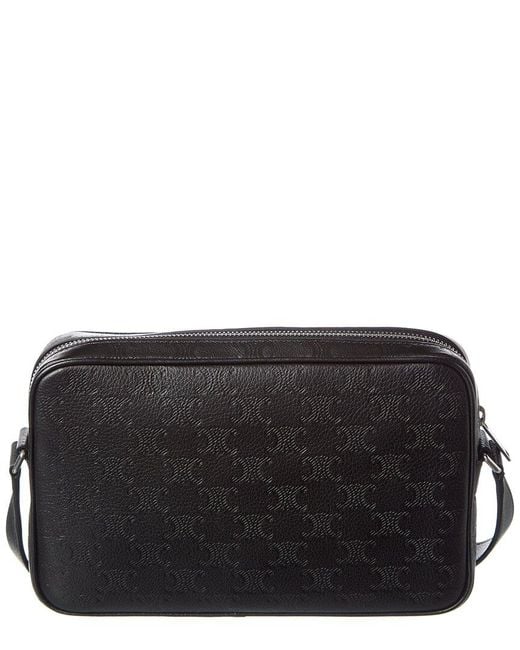 Céline Black Medium Triomphe Leather Crossbody