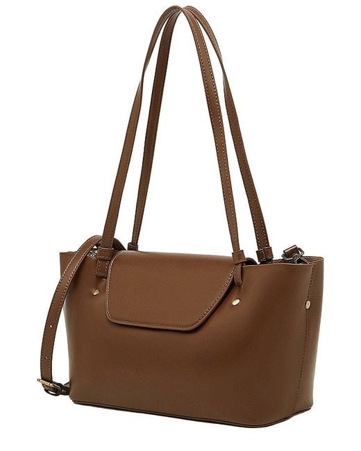 Adele Berto Brown Leather Tote