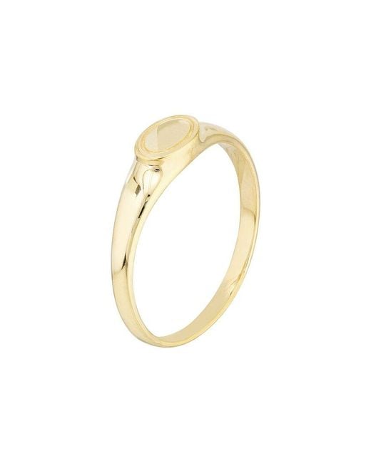 HAWLEY ST Metallic 14K Engravable Ring