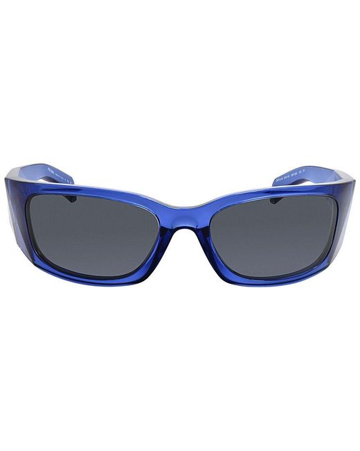 Prada Blue Pra19S 60 60Mm Sunglasses for men