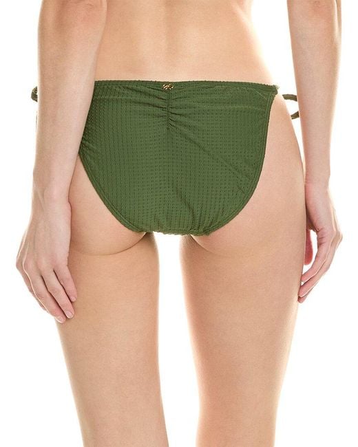 PQ Swim Green Detail Tie Full Bikini Bottom
