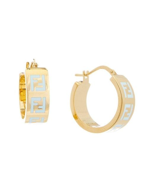 ピアス FENDI Printed Plexiglass Forever Fendi Earrings Printed Plexiglass And Metal Forever Fendi Earrings