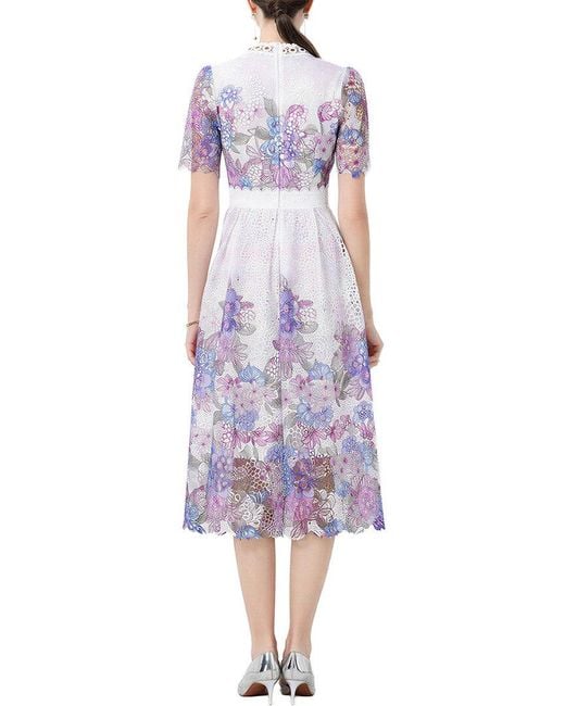 DZA Purple Midi Dress