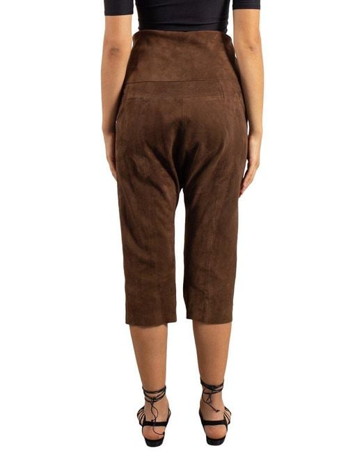 Saint Laurent Brown Leather Pant