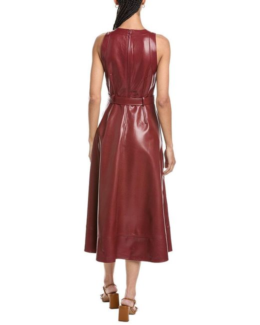 Cinq À Sept Red Zelda Midi Dress