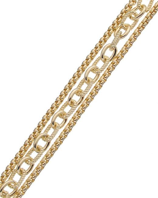 Juvell Metallic 18k Plated Link Bracelet