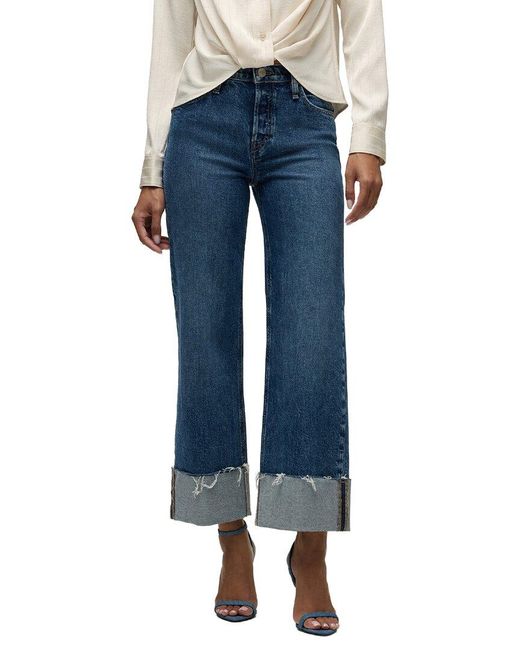 Hudson Blue Rosie High-Rise Wide Leg Ankle Jean